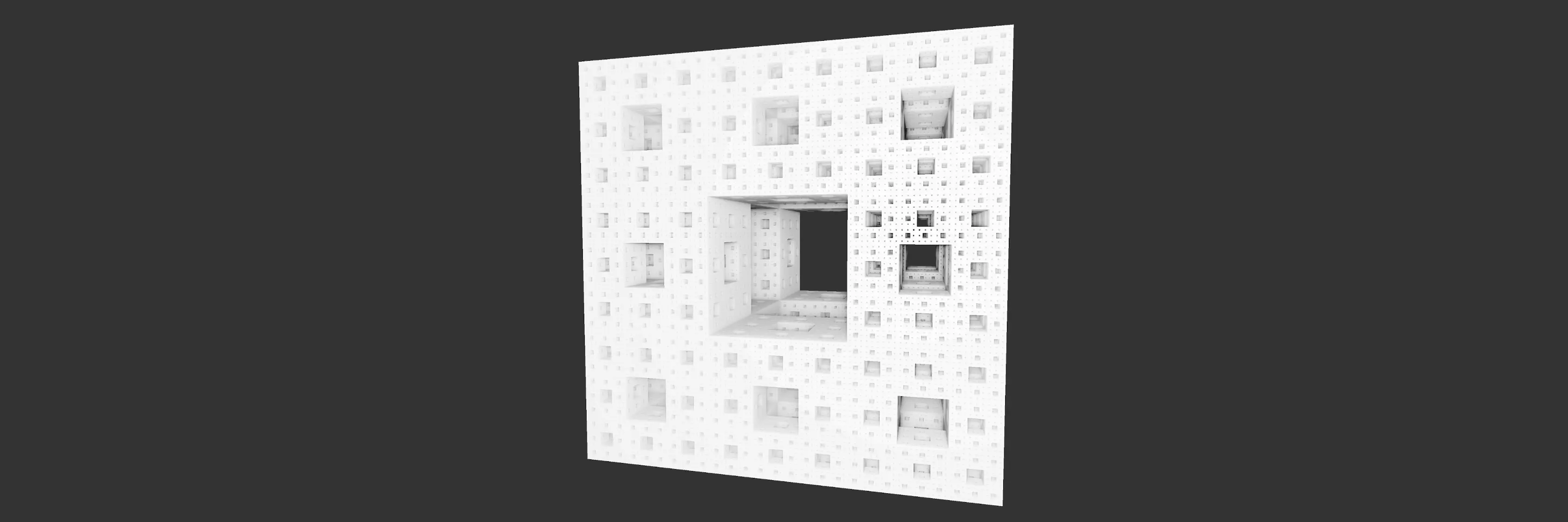 menger sponge rendered with ray marching